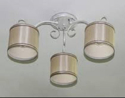 Люстра потолочная трехрожковая Мелодия Света Е27 Белая фото Люстра потолочная трехрожковая Мелодия Света Е27 Белая картинка